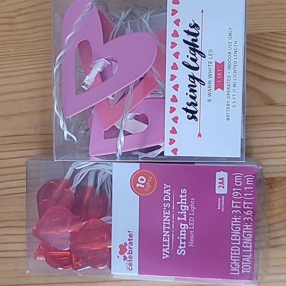 Lot of 7 pink and/or red mini led lights. - Picture 4 of 5